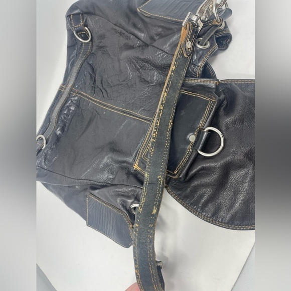 RUGBY CANADA Pebbled Leather Convertible Backpack - Picture 10 of 10